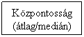 Folyamatbra: Feldolgozs: Kzpontossg
(tlag/medin)
