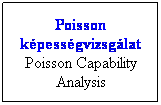 Folyamatbra: Feldolgozs: Poisson kpessgvizsglat
Poisson Capability
Analysis
